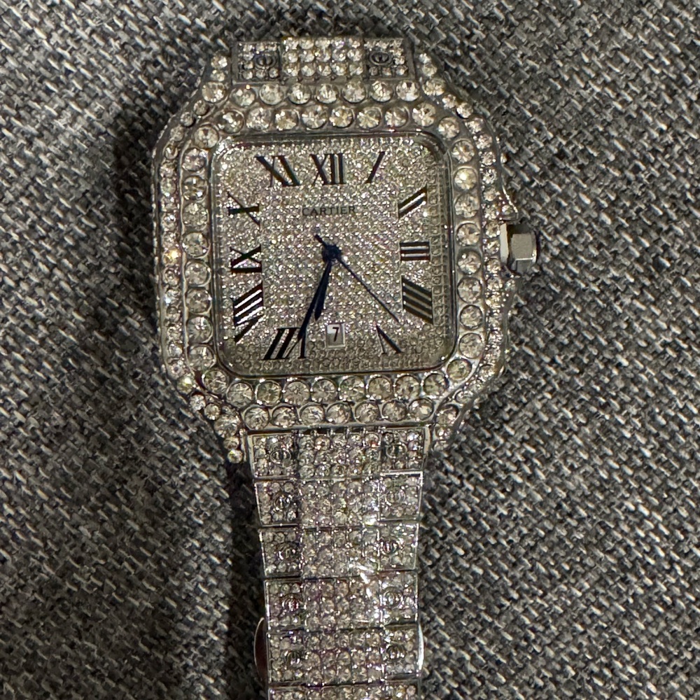 Iced out watch VVS1 moissanite